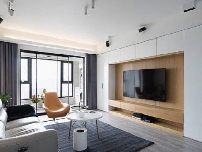 卓越蔚蓝星宸苑90㎡二居室简约风格装修案例