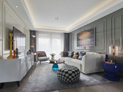 俊发星雅俊园105平混搭风格装修案例