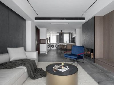 荣盛花语城120平现代简约风格装修案例