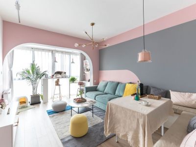 万科首府未来城90平米北欧风格二居室装修案例