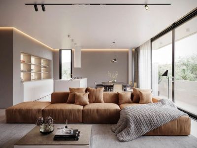 三润城105平现代风格三居室装修案例