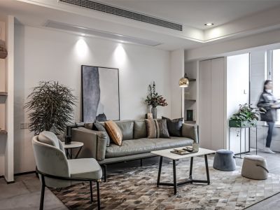 熙科梅溪半岛102平北欧风格三居室装修案例