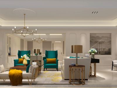 阳光城市花园300平方别墅现代装修案例