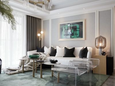 碧桂园天珵美式风格116平米装修案例