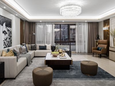 阳光城·文澜府现代风格125平米装修案例