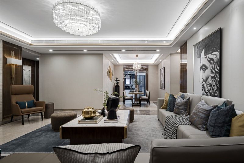 现代风格125平米客厅沙发家装效果图