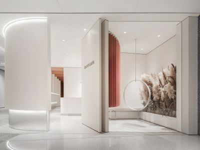 200平方美甲店极简装修案例