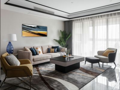 恒和家园现代风三居室143平米设计效果图案例