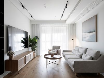 中建江山壹号98平简约风格二居室装修案例