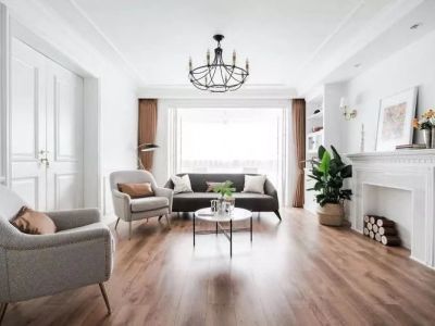 金地湖城艺境108㎡三居室欧式风格装修案例