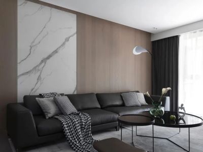 美的梧桐庄园125平现代风格三居室装修案例