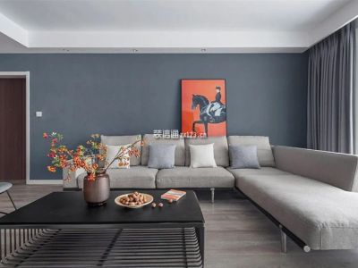 沙河锦庭115平现代简约风格装修案例