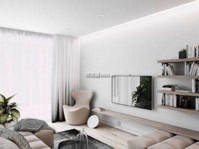 格林城105平现代简约风格装修案例