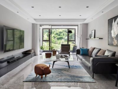 中海玄武公馆150㎡四居室现代风格装修案例