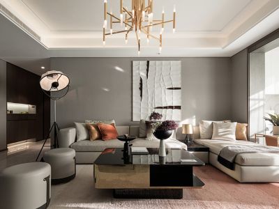 麒麟山庄153㎡四居室现代风格装修案例