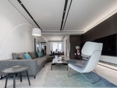 文景领秀124平现代风格三居室装修案例