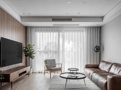 金地铂悦110平北欧风格三居室装修案例