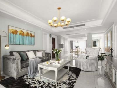 凤凰花园137平米三居室现代装修案例