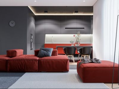 阳光西岸混搭风格120平装修案例