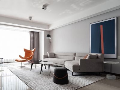 意洲嘉园盛景现代风格151平装修案例