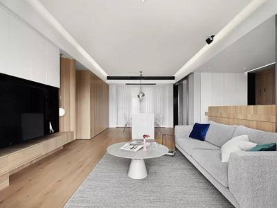 天隆江湾学府简约风格80平装修案例