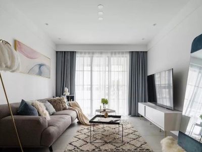 紫云府100平米北欧风格三居室装修案例