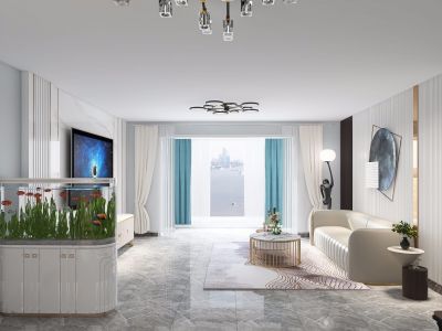 华润凯旋门120㎡现代简约三居室装修案例