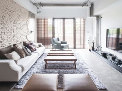 现代温馨风88.6平米两室两厅装修案例