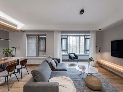 恒大养生谷110㎡三居室现代风格装修案例