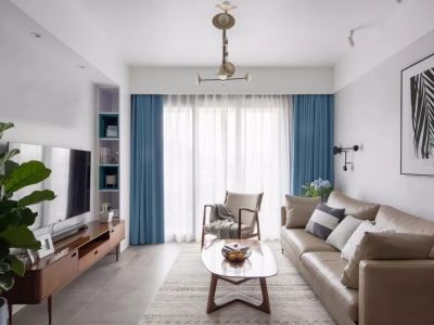 荣盛隽峰雅苑89㎡三居室北欧风格装修案例