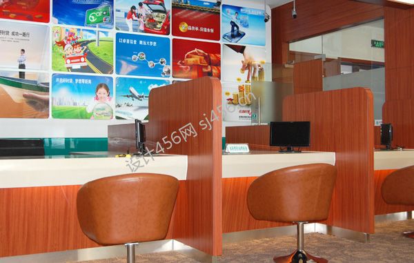 现代风格120平米银行接待区装修效果图