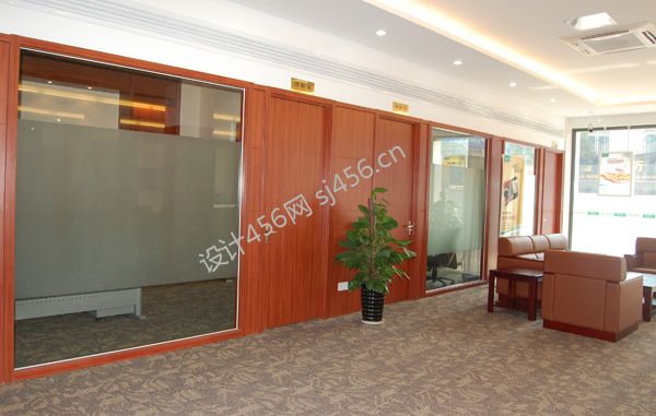 现代风格120平米银行大厅装修效果图