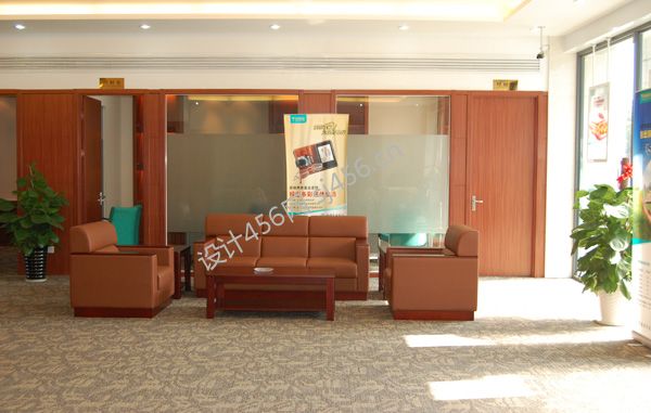 现代风格120平米银行大厅装修效果图