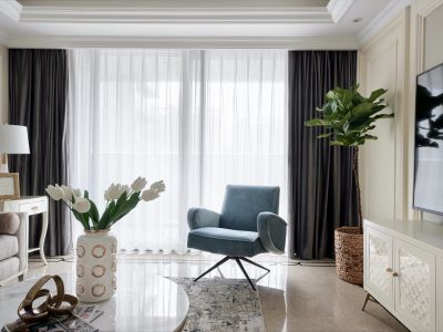 阳光城江南檀悦美式风格91平装修案例