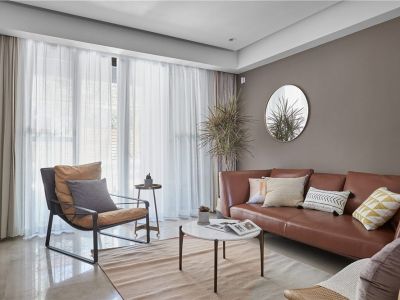 凤翔揽邑复古风三居室128平米设计效果图案例