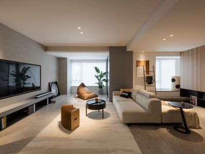 尚城嘉园105平米三居室现代装修案例