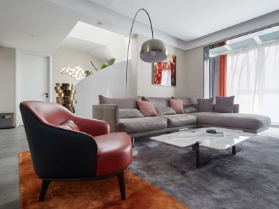 正祥·日照香园欧式风125平米跃层设计效果图案例