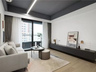 东胜时间山小区现代简约风格57平米装修案例