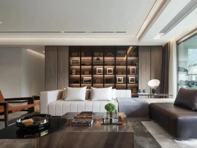 未来城市128平现代风格三居室装修案例