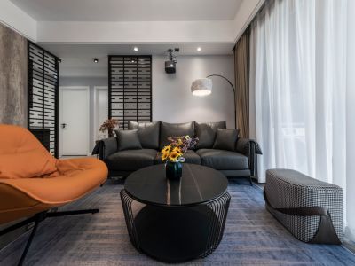 先河国际社区·南区98平现代风格二居室装修案例