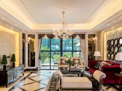 方圆合景南沙水恋新古典风格142平米四室两厅装修案例