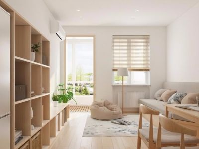 宋都柏悦府92㎡三居室现代风格装修案例