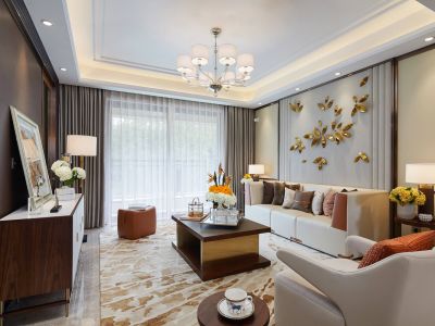 绿地·城际空间站现代风格112平米装修案例