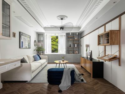 碧水龙庭复古风三居室135平米设计效果图案例