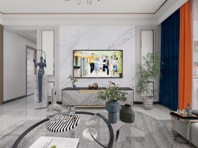 首开国风尚城118平米现代简约三居室装修案例