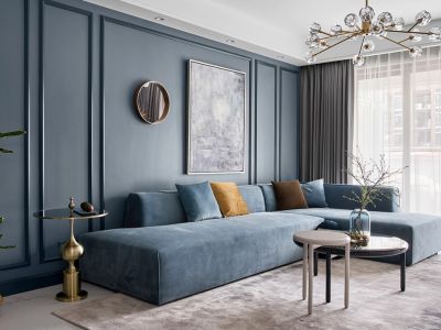 朗基香山樾美式风格130平装修案例