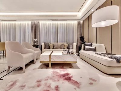 融创恒尊·君庭云邸现代风格137平米装修案例