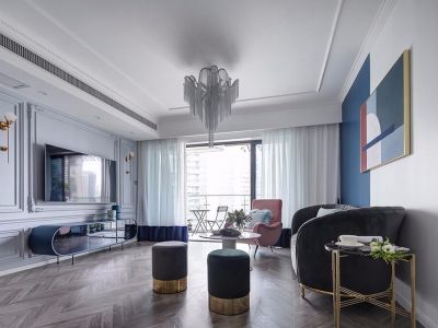 长兴星城混搭风格112平装修案例