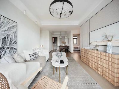 山海湾8号现代风格102平米装修案例