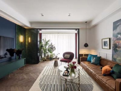 外滩1号珑庭轻奢风三居室125平米设计效果图案例